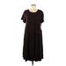 Lularoe Casual Dress - Midi: Brown Plaid Dresses - New - Women's Size Medium