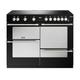 Stoves Sterling Deluxe ST DX STER D1100Ei RTY BK Electric Range Cooker with Induction Hob - Black - A/A/A Rated