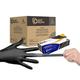 Safe Health Nitrile Disposable Gloves, Latex Free, Powder Free, Black, Case of 1000, Large, Textured, 3.5 mil, Industrial, Tattoo, Salon, Hair, Auto, Car, Cleaning, Food, Cooking