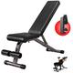 Workout Bench Dumbbell Bench Commercial Multi-Workout Abdominal, Foldable Incline/Decline FID Bench Press for Home Gym Adjustable Dumbbell Bench Utility Weight Benches for Full Body Workout