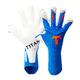 T1TAN Alien Gravity Blue 2.0 Goalkeeper Gloves for Adults, Football Gloves, Men's Mixed Cut and 4 mm Professional Grip, Size 9