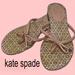 Kate Spade Shoes | Kate Spade New York Mystic Bow Thong Sandals, Tan And Pink, Size 7m | Color: Pink/Tan | Size: 7