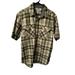 Carhartt Shirts | Carhartt Men's Short Sleeve Plaid Green Shirt Relaxed Fit Western Size L | Color: Green | Size: L