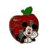 Disney Jewelry | Mickey Mouse Disney Trading Pin New York Apple Badge Lapel Pin Brooch Jewelry | Color: Gold/Red | Size: Os