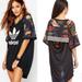 Adidas Dresses | Adidas Originals X Rita Ora Trapeze Dress | Color: Black/Orange | Size: M