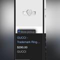 Gucci Jewelry | 100% Guarantee Authentic Gucci Heart Ring | Color: Silver | Size: 6 1/2
