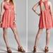 Free People Dresses | Free People Lace Rocco Coral & Cream Dress Sz 8. | Color: Pink | Size: 8