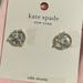 Kate Spade Jewelry | Kate Spade Gold Tone Stud Earrings With Clear Cubic Zirconia | Color: Gold | Size: Os