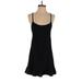 OFFLINE by Aerie Casual Dress - Mini Scoop Neck Sleeveless: Black Solid Dresses - Women's Size X-Small