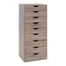 Ebern Designs Wollstone 18.9" Wide 9 -Drawer File Cabinet Wood in Brown | Wayfair 505EAA76CAC1499B93386C1EF1C9A896