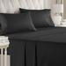 Ebern Designs Binegar Microfiber/Polyester Guest Room Sheet Set Case Pack Microfiber/Polyester in Black | Queen | Wayfair