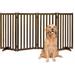 Tucker Murphy Pet™ Panel Solid Wood Free Standing Pet Gate Wood (a more stylish option) in White/Brown | 36 H x 20 W x 2.5 D in | Wayfair