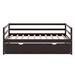 Winston Porter Nygil Twin Size Wood Daybed w/ Twin Size Trundle in Brown | 30 H x 42.5 W x 79.3 D in | Wayfair 85055E3E880B4B01986D2221181B14AE