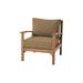 Willow Creek Designs Huntington Teak Outdoor Club Chair Lounge Chair Wood in Brown | 34.5 H x 31 W x 34.5 D in | Wayfair HUN-DS-CLBC-5425