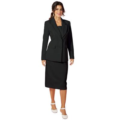 Signature Suit (Size 6) Black, Polyester