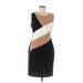 Tommy Hilfiger Casual Dress - Sheath Crew Neck Sleeveless: Brown Color Block Dresses - Women's Size 8