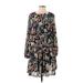 Banana Republic Casual Dress: Black Print Dresses - Women's Size Small