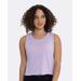 Next Level 5083 Women's Festival Cropped Tank Top in Lavender size Small | Cotton/Polyester Blend
