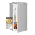 Exquisit Vollraumkühlschrank KS585-V-090E grau | Nutzinhalt: 75 L | Ohne Gefrierfach | LED-Beleuchtung | Glasböden