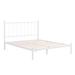 Brookside Phoebe Metal Platform Bed with Vertical Bar Metal Headboard and Round Accents