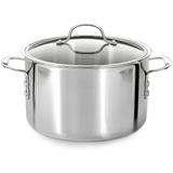 Calphalon 8 Quart Tri-Ply Stainless Steel Stock Pot with Lid and Aluminum Core