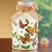 LED Lighted Butterfly Detail Mason Jar Lamp - 4 x 7.38 x 4