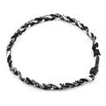 NUOLUX Titanium Ionic Braided Sports Necklace for Baseball / Softball / Soccer (Black)