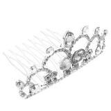 Crystal Crown Hair Comb Accessory for Girls Crowns Birthday Headdress The Clips Mini Princess Accessories Child