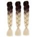 Beauty Clearance Under $15 1Pc New Fashion Womens Gradient Long Braid Wavy Party Wigs B Multicolor