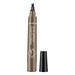 Quad Forked Liquid Eyebrow Pencil Magical Precise Waterproof Brow Pencil 4-Tip Microblade Brow Pen Blade Tip Water Eyebrow Pencil Microblade Eyebrow Pencil Eyebrow Pencil Black Micro Brow Pencil