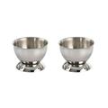 Egg Holder 2pcs Stainless Steel Egg Holder Boiled Egg Stand Tabletop Kitchen Tool for Breakfast Brunch (Large Egg Cup)