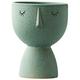 FRCOLOR Ceramic Planter Pot Small Desktop Flower Planter Ceramic Plant Pot Abstract Flower Pot