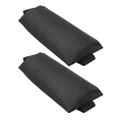 HOMEMAXS 2pcs Outdoor Anti Gravity Lounge Chair Pillow Headrest Pillow for Folding Patio Lawn Recliner (Black)