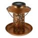 Feeder Bird Feeders Wild Iron Solar Lamp Food for Outdoor Light Hanging Birds Outdoors