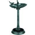 Outsunny Antique Bird Bath with Pedestal Birdbath Bowl Verdigris