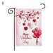 KANY-2 Garden Flag Valentine s Day Love Pattern Printing Holiday Valentine s Day Garden Flags Red Truck Love Balloons Double Sided Garden Flags for Outdoor Garden Festival Yard (C 12 x 18 inch)