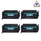 4 Pack New Black Toner Cartridge With Chip For HP CF258A 58A Compatible with HP LaserJet Pro M404dn M404dw M404n MFP M428dw MFP M428fdn MFP M428fdw HP LaserJet Enterprise M406dn MFP M430f