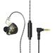 ruhuadgb Wired Earphone Stereo Surround with Microphone High Sensitivity Livestreaming Waterproof Phone Call Passive Noise Reduction 3.5mm In-ear Music Sport Gaming Headset Computer Accessories