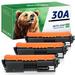 CF230A Toner Cartridge 3 Pack Compatible HP 30A CF230A 30X CF230X Toner Cartridges use with HP Laserjet Pro M203dw HP Laserjet Pro MFP M227fdn M227fdw