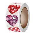 piaybook 2024 Valentine s Day Stickers Funky Heart Roll Stickers Valentine s Day Colorful Heart Shaped Stickers Valentine s Love Decorative Stickers Heart Labels For Wedding Party