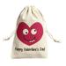 Valentines Burlap Bags Small Valentine Gift Bags with Drawstring Valentine s Day Goodie Bags for Kids Baby Shower Wedding Party Favor Bags Heart Treat Candy Bags Fillers