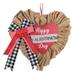 Valentine s Day Red Heart Wreath Exquisite Red Wreath Commoner Bow Wreath Dimensions Hand Woven