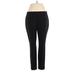 Roz & Ali Casual Pants - High Rise Boot Cut Boot Cut: Black Bottoms - Women's Size 12