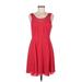 Express Casual Dress - A-Line: Red Solid Dresses - Women's Size 8