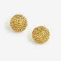 J. Crew Jewelry | J Crew | Crystal Ball Earrings In Burnished Gold | Color: Gold | Size: Os