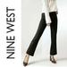 Nine West Jeans | Nine West Kick-Ass Kick Flare High Rise Coated Jeans Denim Stretch Pants | Color: Black | Size: 8