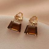 Madewell Jewelry | Gold Gem Stone Dangle Earrings | Color: Gold | Size: Os