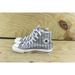 Converse Shoes | Converse Womens Sneakers Sz 5 Stripes Gray High Tops Chucks All Stars | Color: Black/Gray | Size: 5