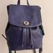 Coach Bags | Coach F24385 French Blue Park Leather Backpack | Color: Blue/Green | Size: 12x12 Inches