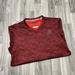 Adidas Shirts | Adidas Tech Fit Fitted V-Neck Red Activewear Pullover Shirt Men's Size Small | Color: Red | Size: S
